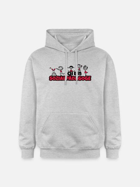 ich bin sozialpädagoge - Gildan Unisex Softstyle® Midweight Hoodie - Hellgrau meliert