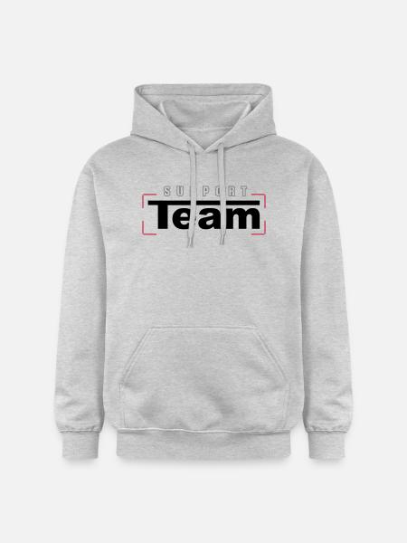 Support Team - Gildan Unisex Softstyle® Midweight Hoodie - Hellgrau meliert
