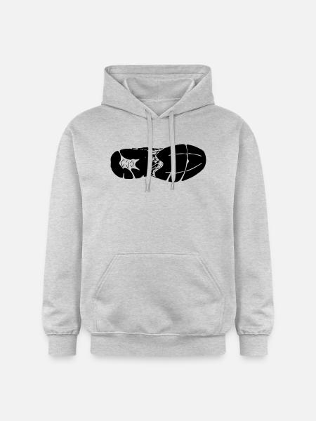 Sohle Laufschuh - Gildan Unisex Softstyle® Midweight Hoodie - Hellgrau meliert