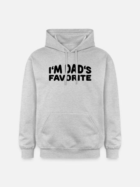 I'm Dad's Favorite - Gildan Unisex Softstyle® Midweight Hoodie - Hellgrau meliert