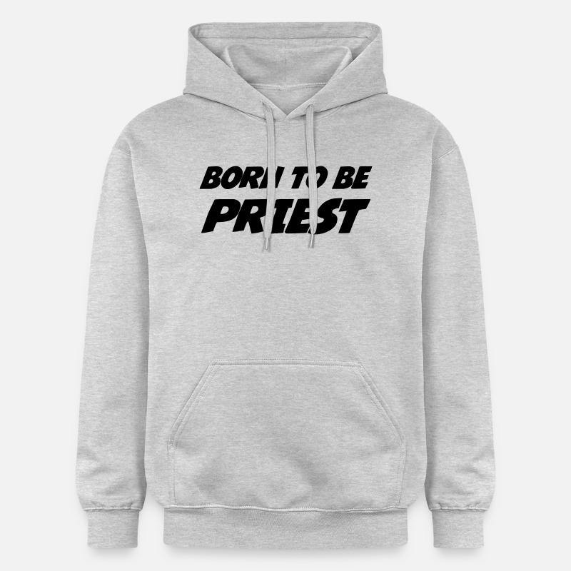 chrétien / prêtre / catholique / religion - Sweat à capuche Softstyle® Gildan Unisexe - gris clair chiné