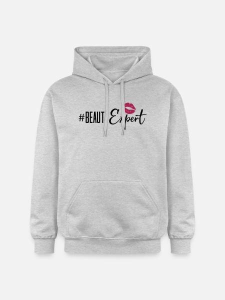 beauty expert lips - Gildan Unisex Softstyle® Midweight Hoodie - Hellgrau meliert