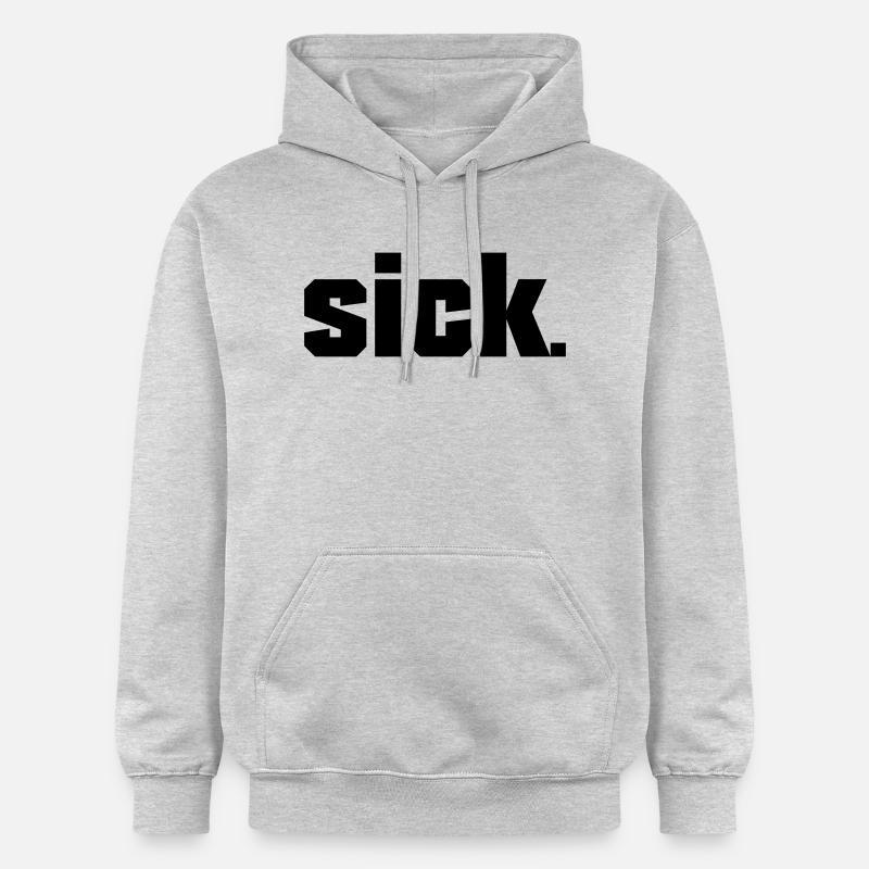 Sick Design - facile - Sweat à capuche Softstyle® Gildan Unisexe - gris clair chiné