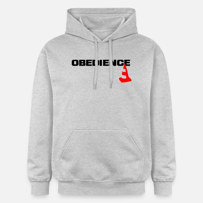 Obéissance avec des pylônes - Sweat à capuche Softstyle® Gildan Unisexe - gris clair chiné