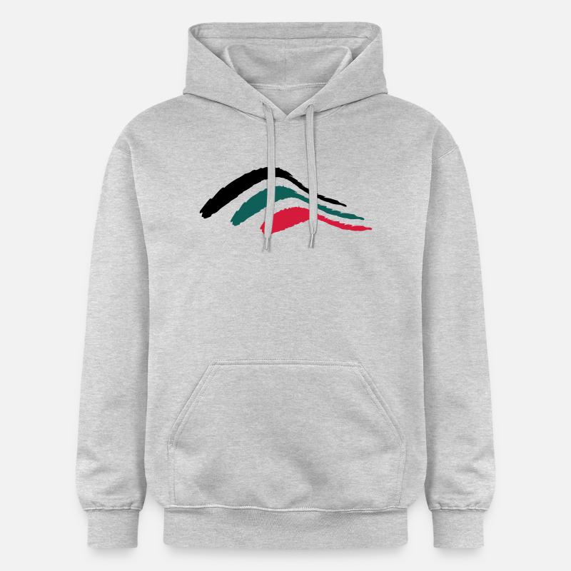 stripe bush_vec_3 fr - Sweat à capuche Softstyle® Gildan Unisexe - gris clair chiné