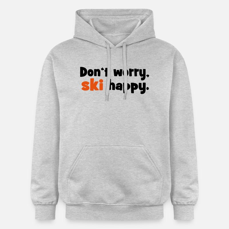 2541614 15427735 ski - Sweat à capuche Softstyle® Gildan Unisexe - gris clair chiné
