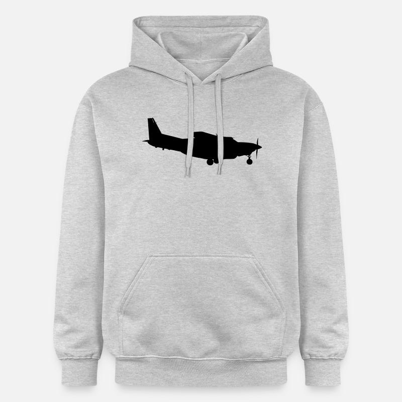 Avion - Sweat à capuche Softstyle® Gildan Unisexe - gris clair chiné