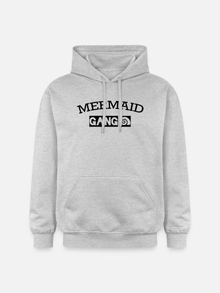"Mermaid Gang" fille de sirène - Sweat à capuche Softstyle® Gildan Unisexe - gris clair chiné