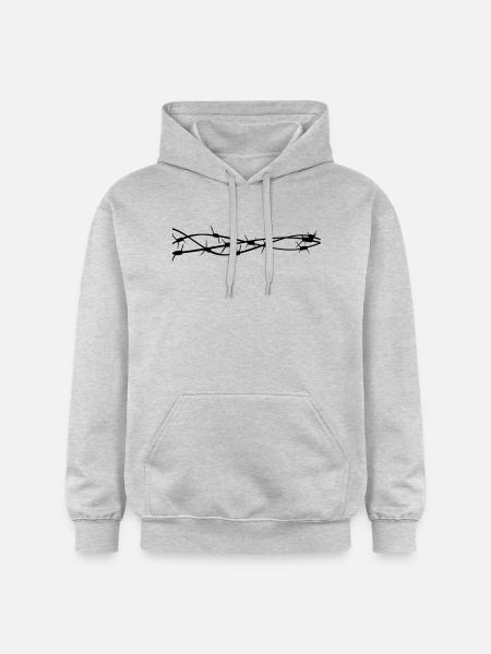 Barbed wire - Gildan Unisex Softstyle® Midweight Hoodie - light heather grey
