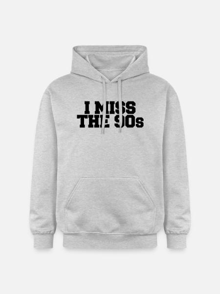 I Miss the 90s - Gildan Unisex Softstyle® Midweight Hoodie - light heather grey