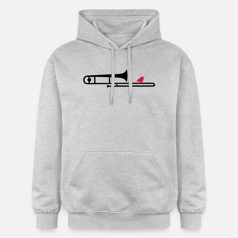 trombonebird - Sweat à capuche Softstyle® Gildan Unisexe - gris clair chiné