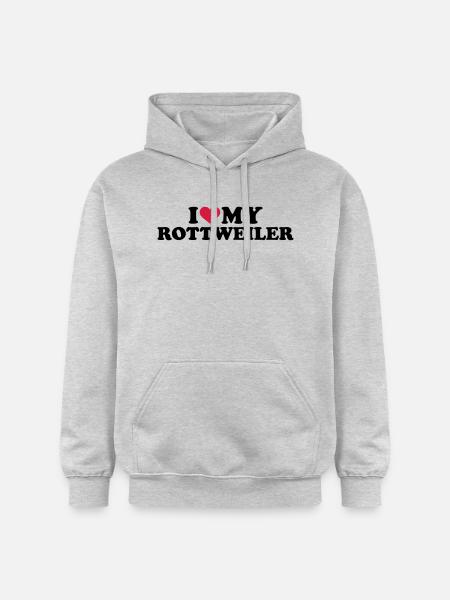 Rottweiler - Gildan Unisex Softstyle® Midweight Hoodie - Hellgrau meliert