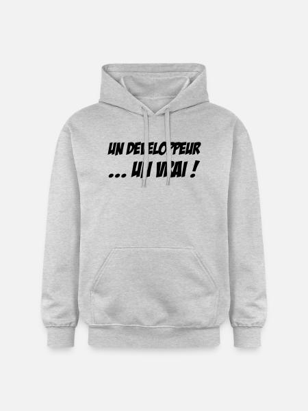 Un Développeur... un vrai ! - Gildan Unisex Softstyle® Midweight Hoodie - light heather grey