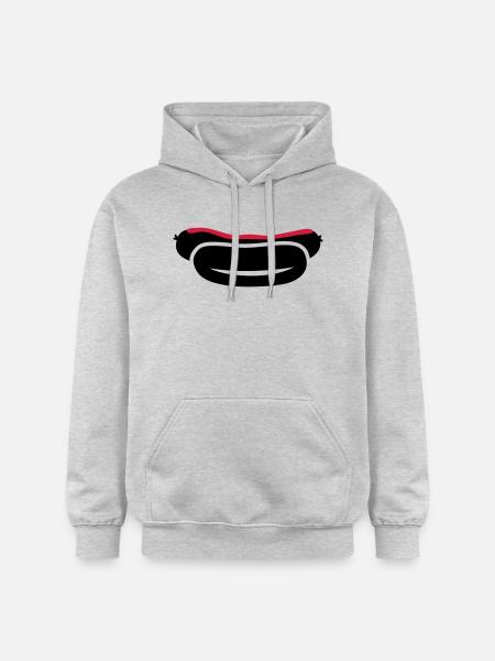 Bratwurst - Gildan Unisex Softstyle® Midweight Hoodie - Hellgrau meliert
