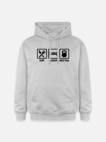 Kettlebell - Gildan Unisex Softstyle® Midweight Hoodie - Hellgrau meliert