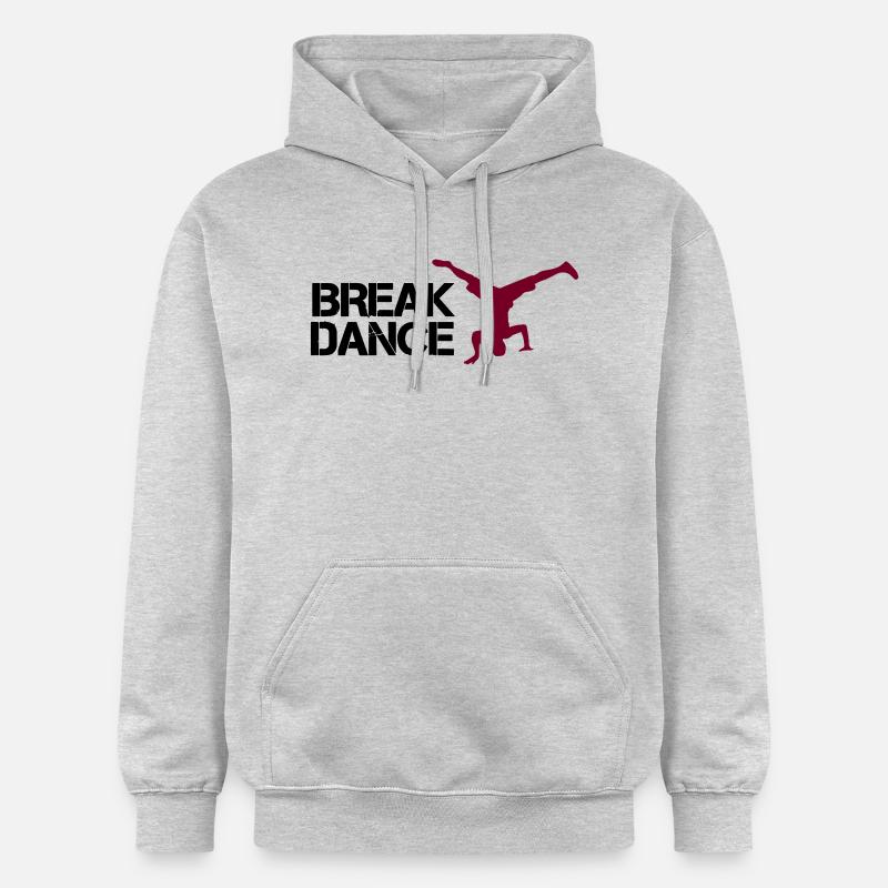 Break dance - Sweat à capuche Softstyle® Gildan Unisexe - gris clair chiné
