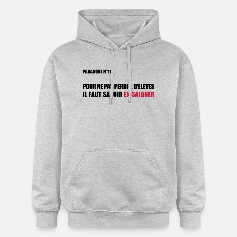 PARADOXE EN SAIGNANT - Sweat à capuche Softstyle® Gildan Unisexe - gris clair chiné