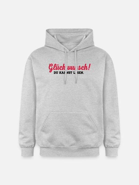 lesen - Gildan Unisex Softstyle® Midweight Hoodie - Hellgrau meliert
