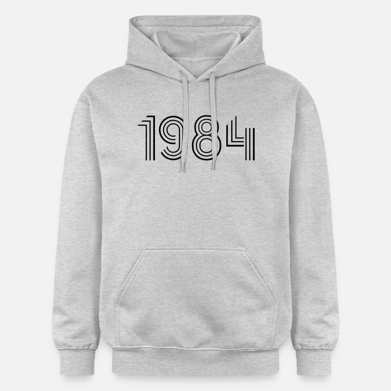 1984__f1 - Sweat à capuche Softstyle® Gildan Unisexe - gris clair chiné