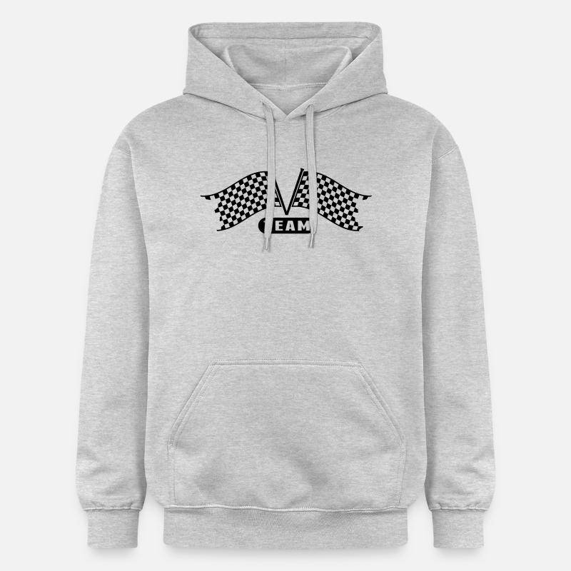 racing_flags__team___f1 - Sweat à capuche Softstyle® Gildan Unisexe - gris clair chiné