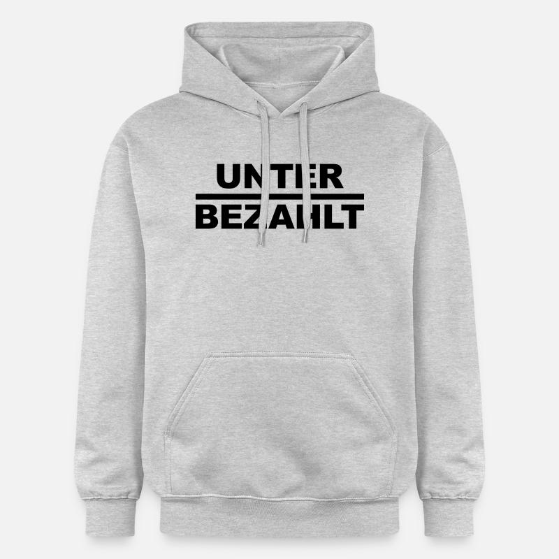 Underpaid - Sweat à capuche Softstyle® Gildan Unisexe - gris clair chiné
