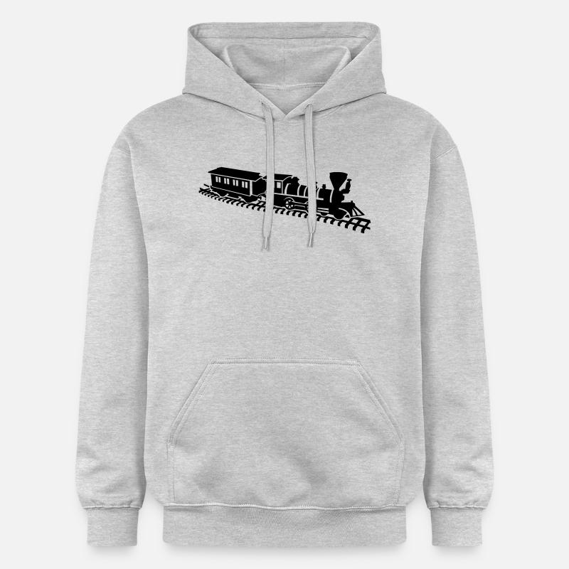 Chemin de fer miniature - Sweat à capuche Softstyle® Gildan Unisexe - gris clair chiné