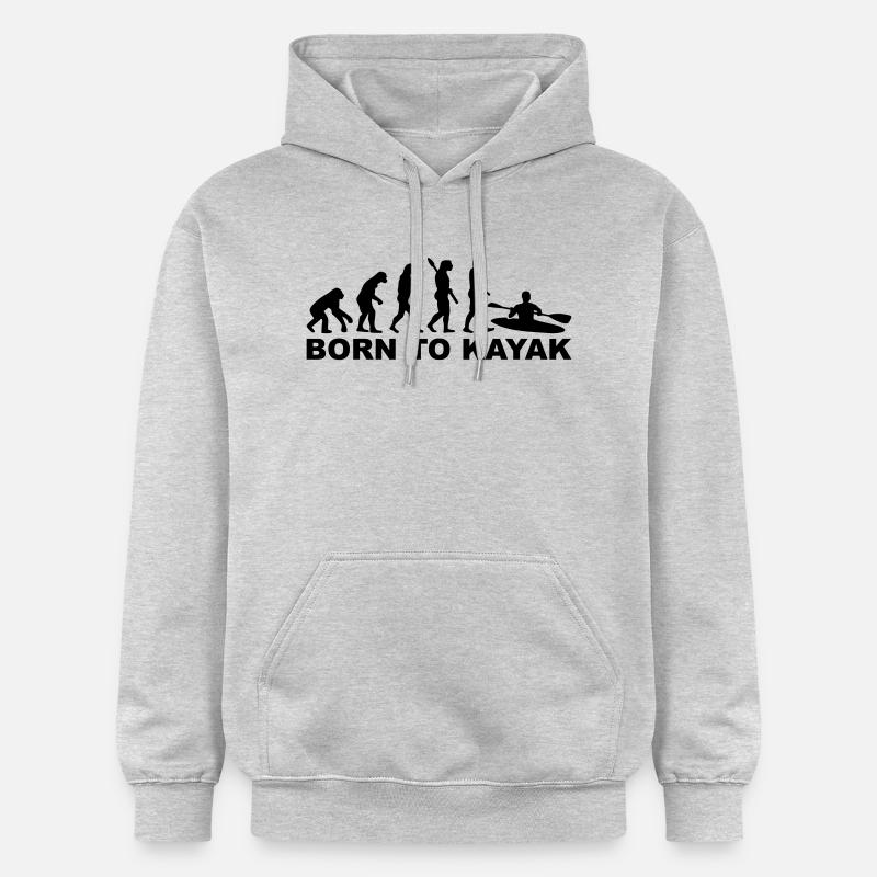 Evolution Kayak - Sweat à capuche Softstyle® Gildan Unisexe - gris clair chiné