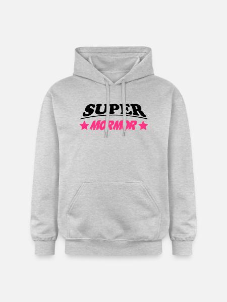 Super mormor - Gildan Unisex Softstyle® Midweight Hoodie - light heather grey