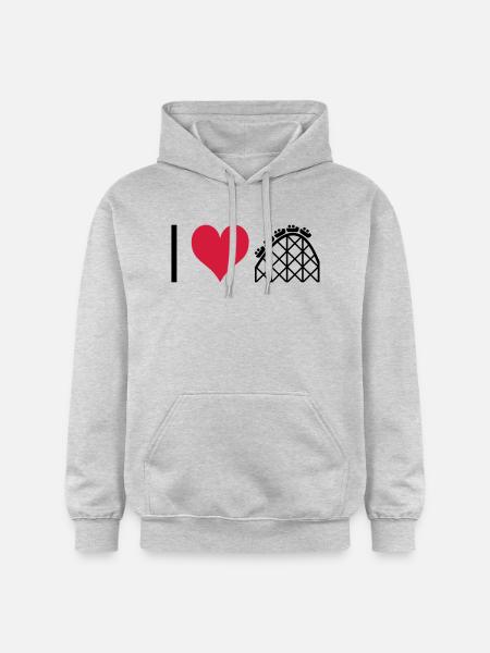 ichliebeachterbahn - Gildan Unisex Softstyle® Midweight Hoodie - light heather grey