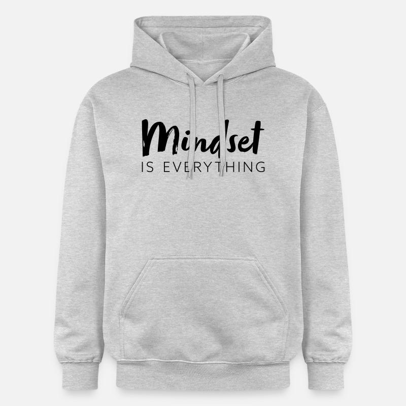 L’état d’ est primordial - Sweat à capuche Softstyle® Gildan Unisexe - gris clair chiné