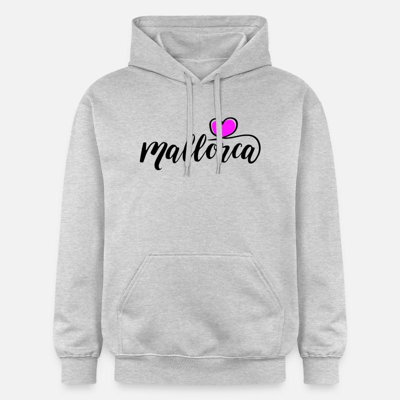 Cœur de Majorque - Sweat à capuche Softstyle® Gildan Unisexe - gris clair chiné