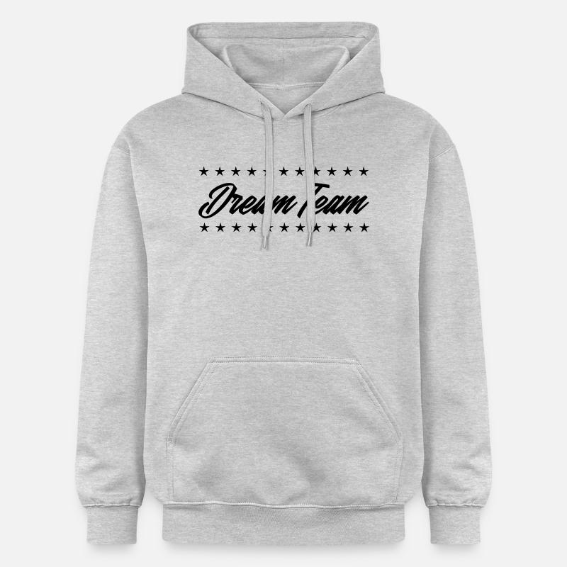 Équipe de rêve - Sweat à capuche Softstyle® Gildan Unisexe - gris clair chiné