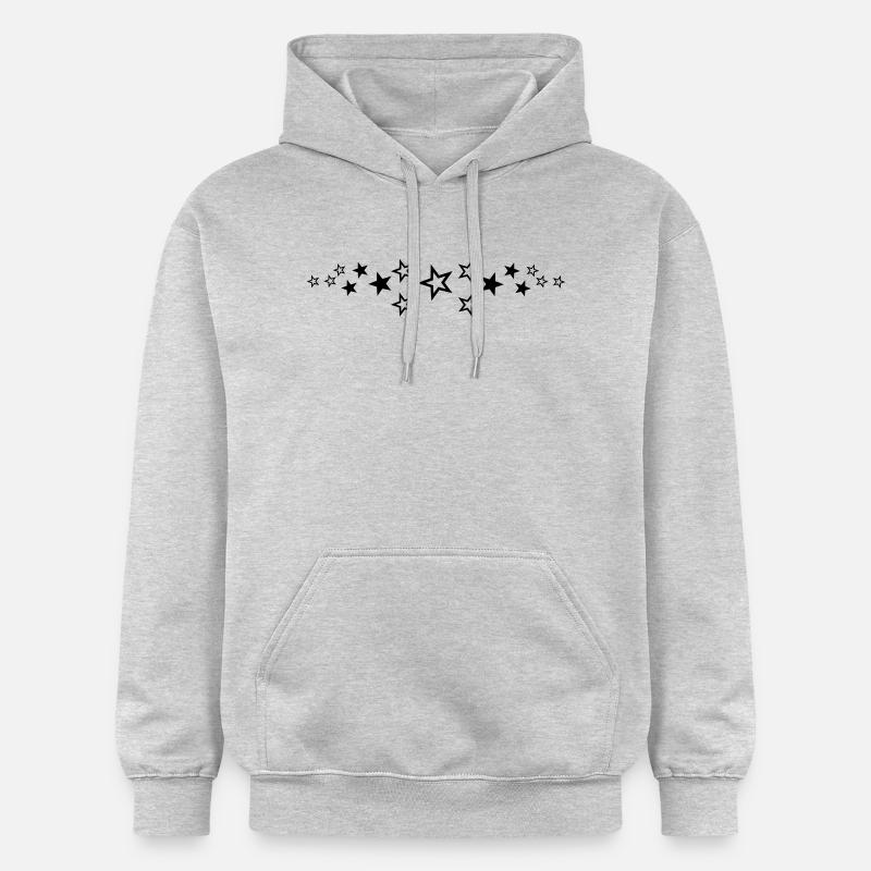 étoile - Sweat à capuche Softstyle® Gildan Unisexe - gris clair chiné