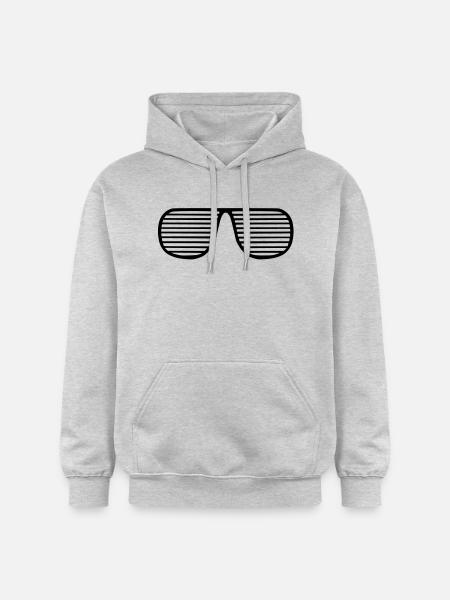 Atzen Brille - Gildan Unisex Softstyle® Midweight Hoodie - Hellgrau meliert