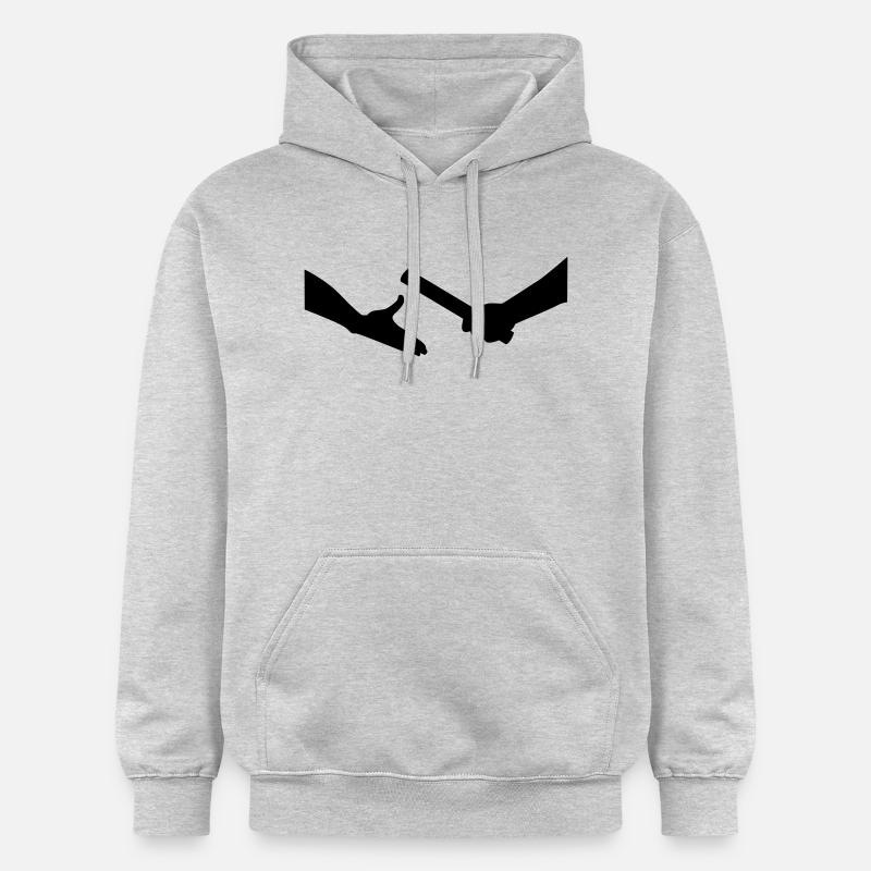 Course relais - Sweat à capuche Softstyle® Gildan Unisexe - gris clair chiné