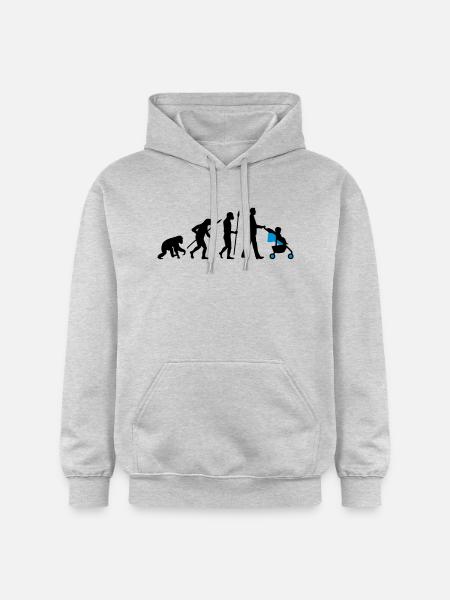 evolution_kinderkarre_032014_mann_b_2c - Gildan Unisex Softstyle® Midweight Hoodie - Hellgrau meliert
