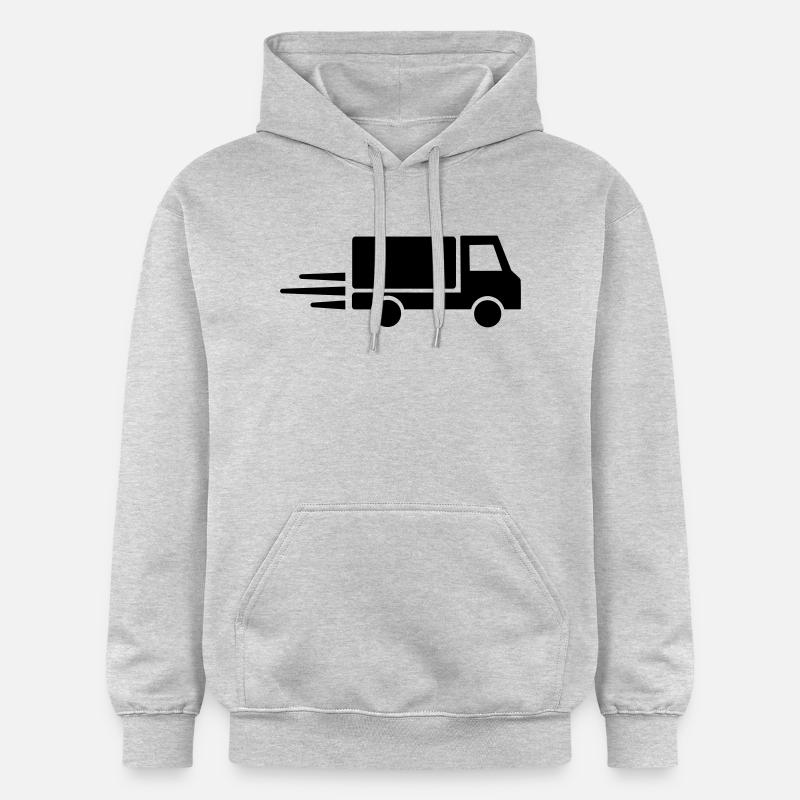 Camion - Sweat à capuche Softstyle® Gildan Unisexe - gris clair chiné