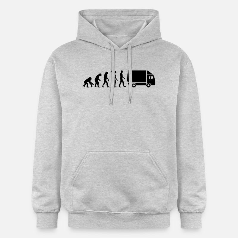 Evolution Camion - Sweat à capuche Softstyle® Gildan Unisexe - gris clair chiné