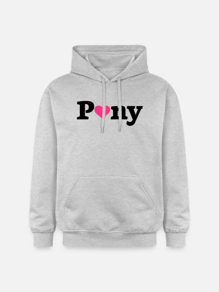 Pony Herz - Gildan Unisex Softstyle® Midweight Hoodie - Hellgrau meliert
