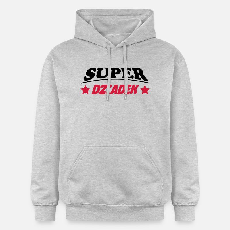 Super dziadek 111 - Sweat à capuche Softstyle® Gildan Unisexe - gris clair chiné