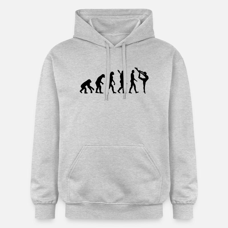 Evolution Gymnastique - Sweat à capuche Softstyle® Gildan Unisexe - gris clair chiné