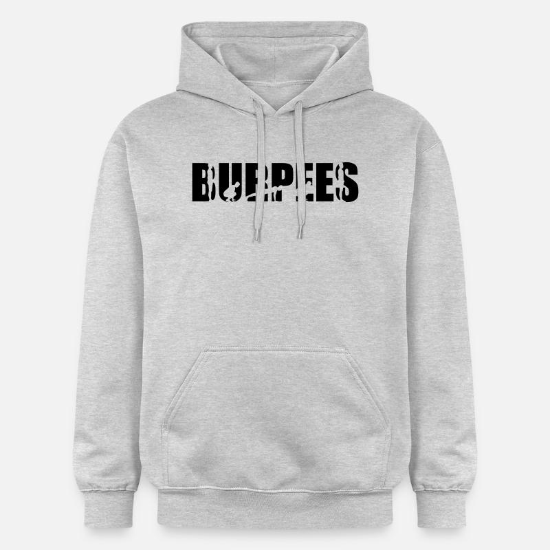 Burpees - Sweat à capuche Softstyle® Gildan Unisexe - gris clair chiné