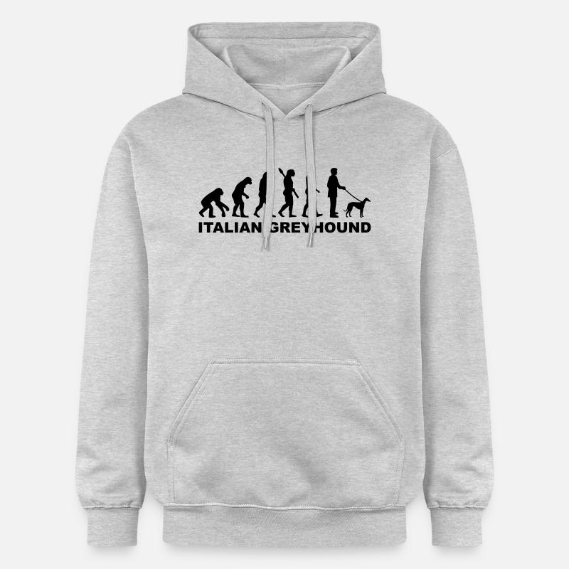 Italian Greyhound - Sweat à capuche Softstyle® Gildan Unisexe - gris clair chiné