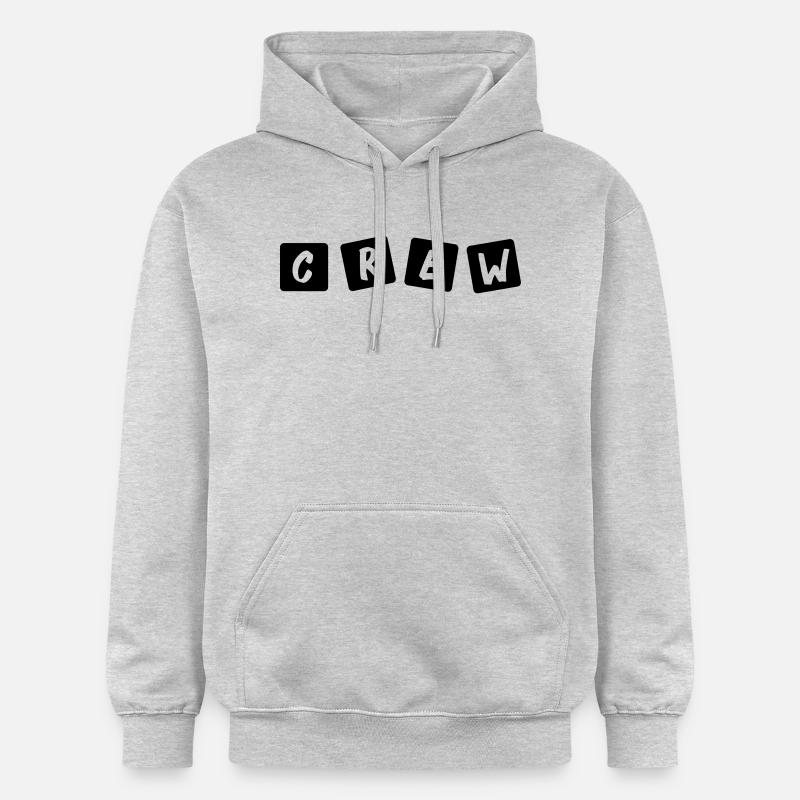 crew_001 - Sweat à capuche Softstyle® Gildan Unisexe - gris clair chiné