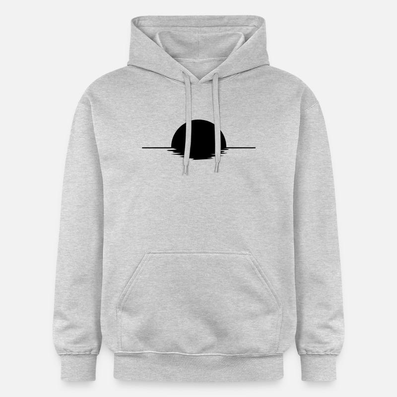 Sunset - Sweat à capuche Softstyle® Gildan Unisexe - gris clair chiné