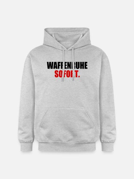 waffenruhe sofort - Gildan Unisex Softstyle® Midweight Hoodie - Hellgrau meliert
