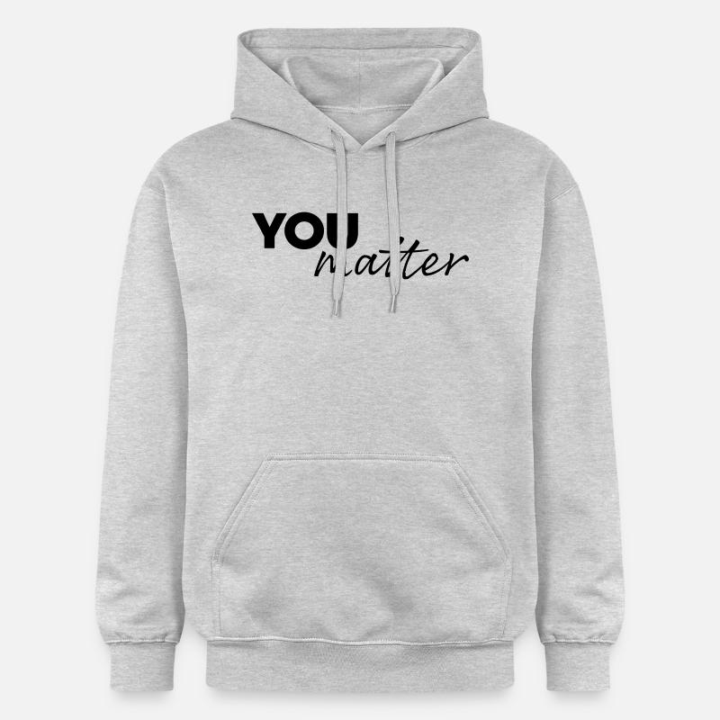 Vous comptez - Sweat à capuche Softstyle® Gildan Unisexe - gris clair chiné