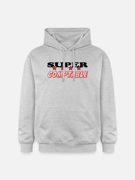 SUPER COMPTABLE - Sweat à capuche Softstyle® Gildan Unisexe - gris clair chiné