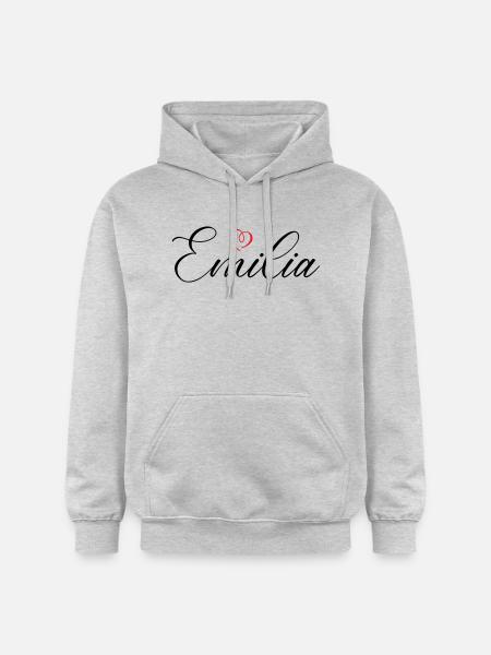 emilia name herz - Gildan Unisex Softstyle® Midweight Hoodie - Hellgrau meliert