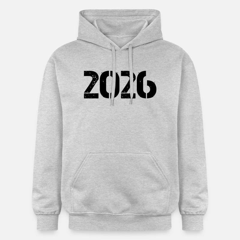 2026 - Sweat à capuche Softstyle® Gildan Unisexe - gris clair chiné